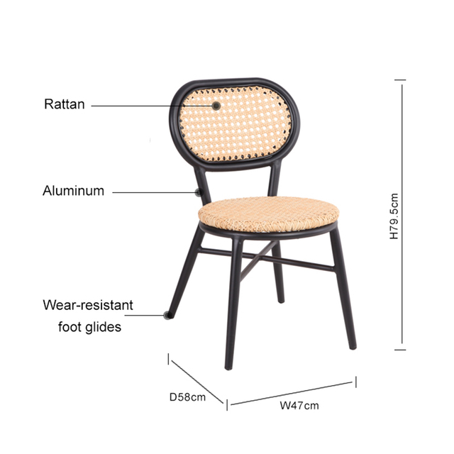 Comfy Rattan Chair Cafe